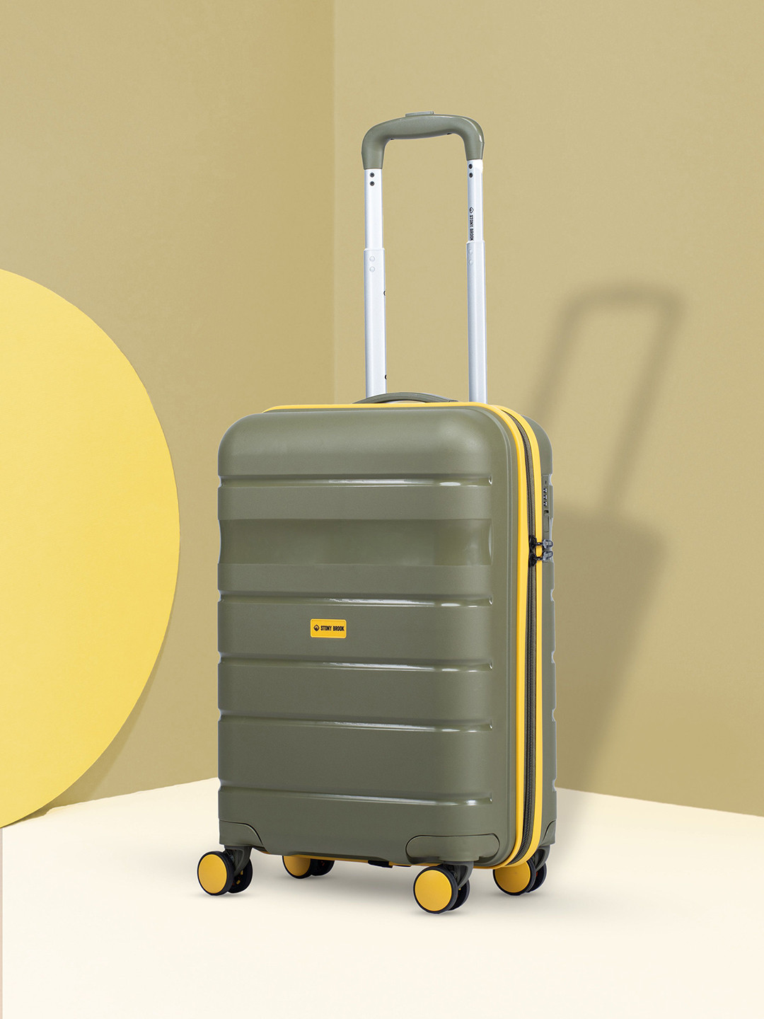 Stony Brook by Nasher Miles Unisex Saturn Textured Hard-Sided Cabin Trolley Bag