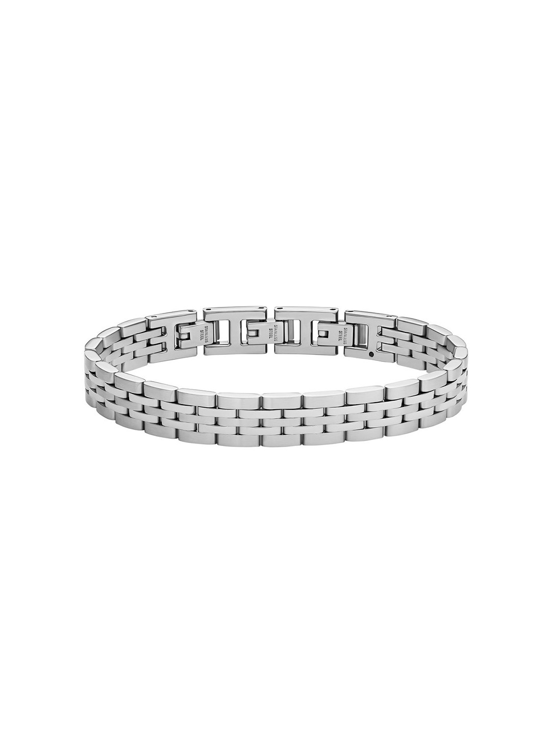 Fossil Men Arden Stainless Steel Wraparound Bracelet