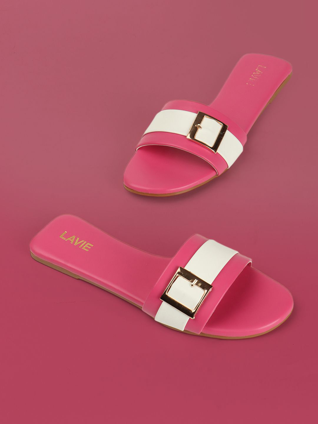 Lavie Women Open Toe Flats with Buckles