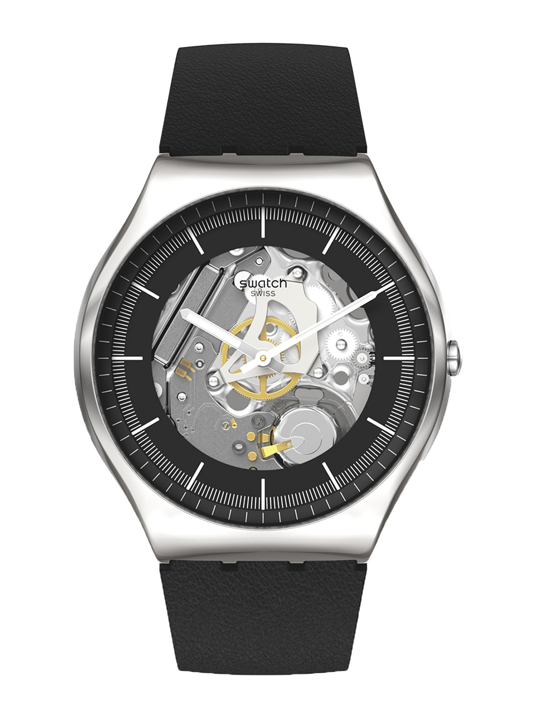 Swatch Unisex Skeleton Dial & Straps Analogue Watch SS07S115_SWATCHWATCH