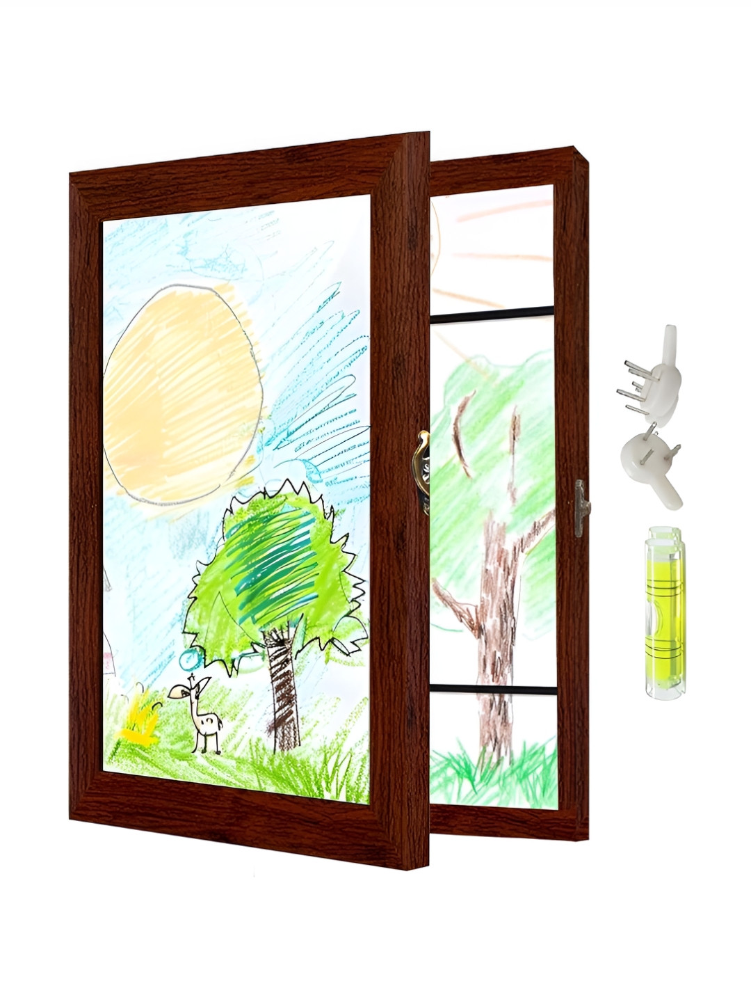 Art Street Brown Kids Photo Frame For Children Picture White Frames Wall Art 10x12 Inch