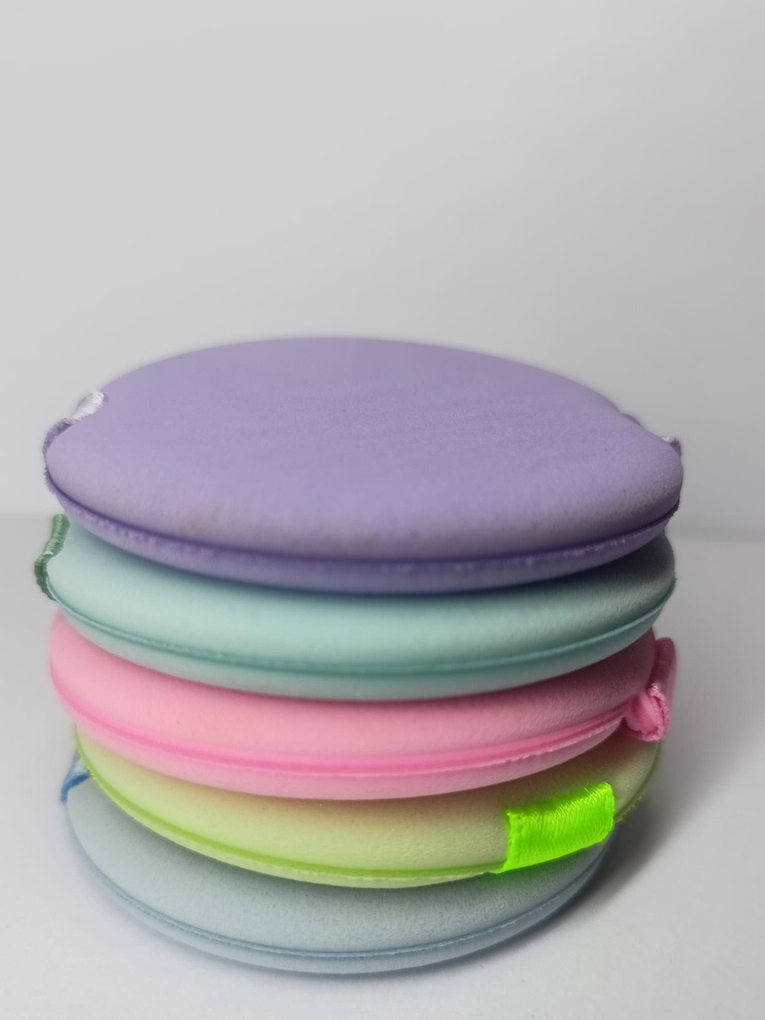 Facejewel Set Of 7 Powder Puff With Triangle Puff