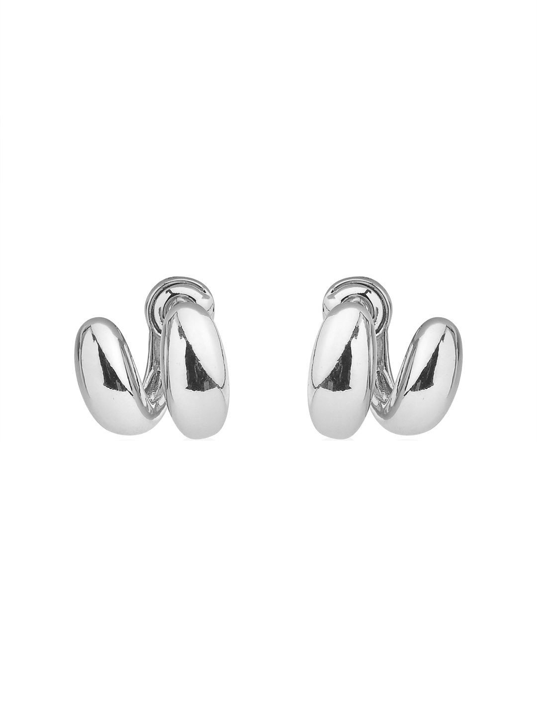 Kazo Silver Plated Contemporary Studs