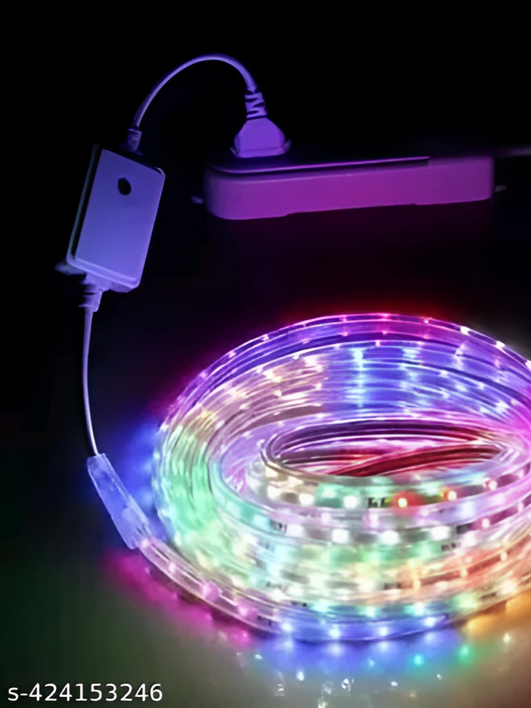 Peafowl Wholesale Blue & Pink Rice Shape String Lights