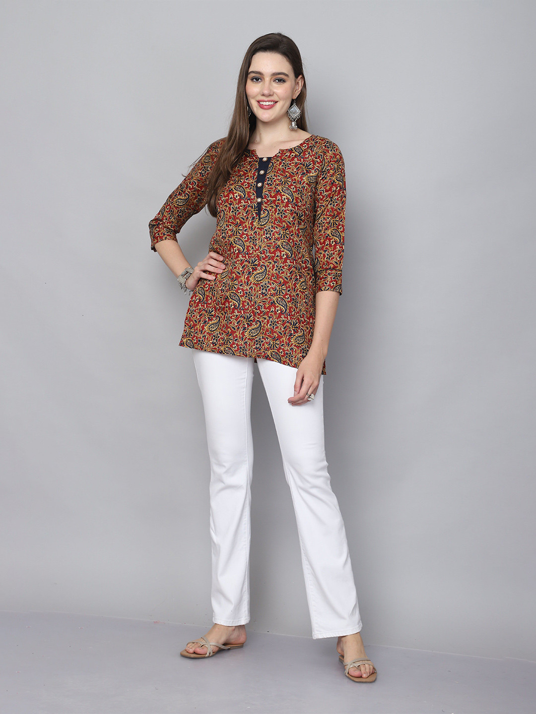 Roly Poly Printed Ethnic Tunic