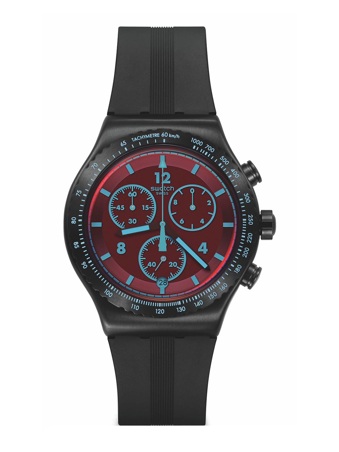 Swatch Unisex Embellished Dial & Straps Analogue Watch YVB417_SWATCHWATCH