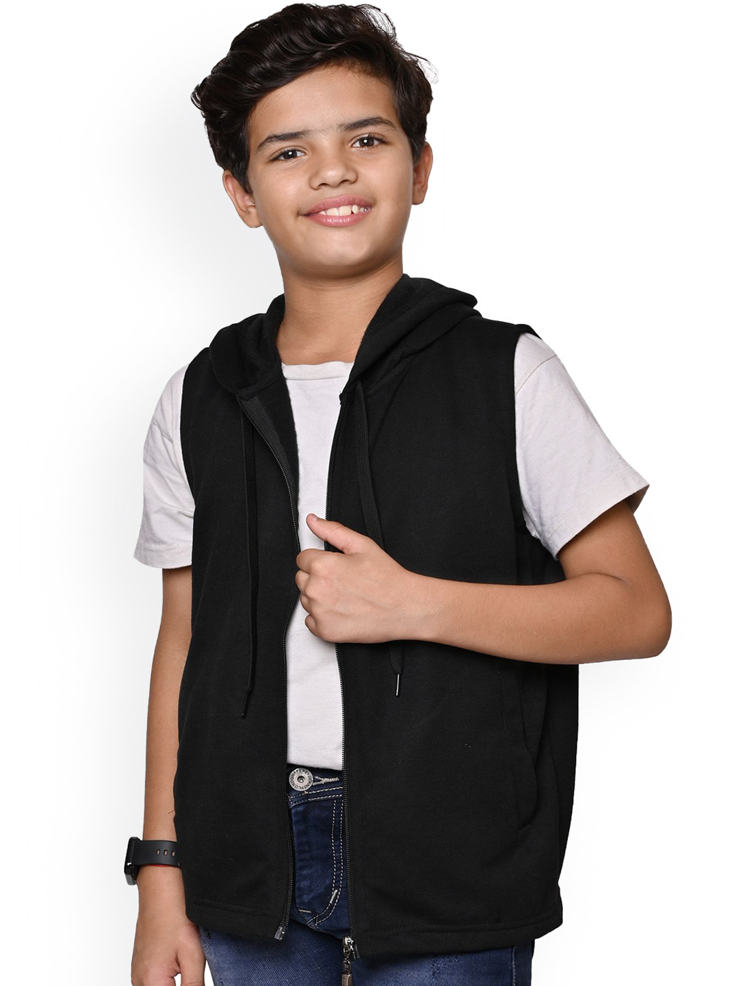 BAESD Boys Hooded Solid Fleece Casual Bomber Jackets