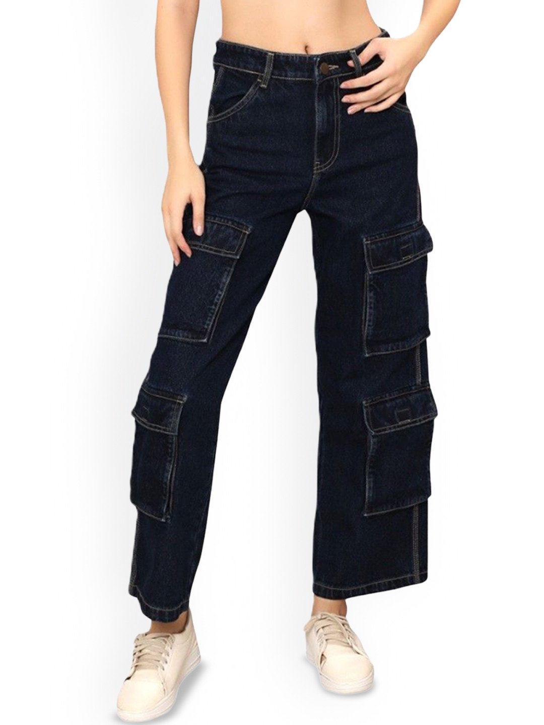 THIRD QUADRANT Relaxed Fit High-Rise Jeans