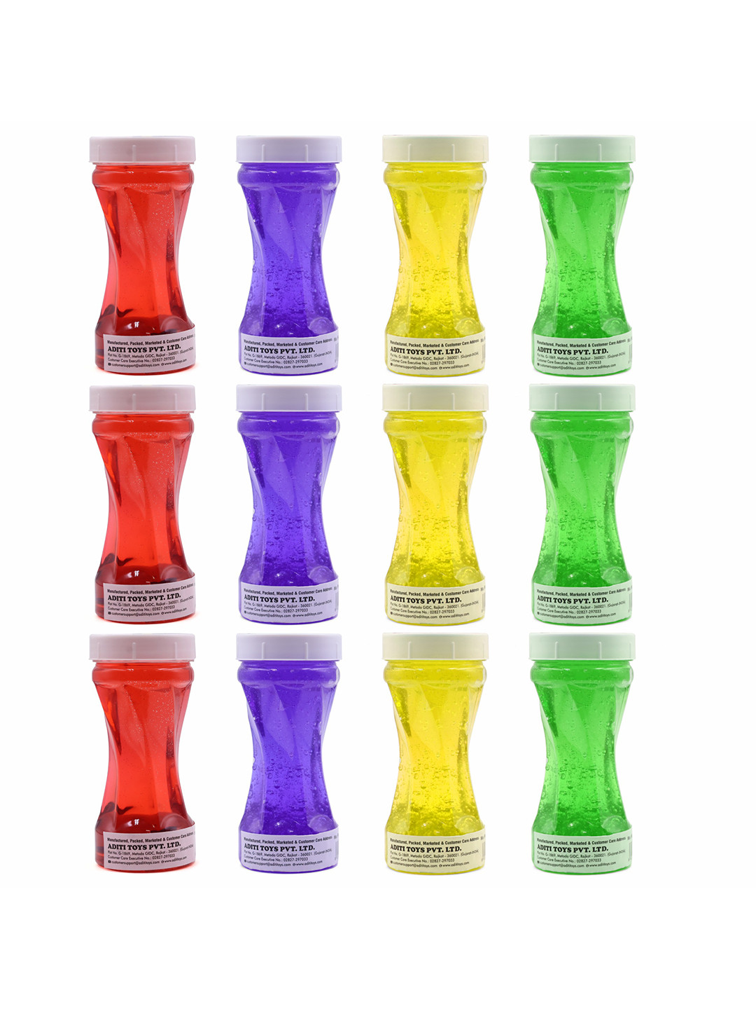 Aditi Toys Kids Pack Of 12 Glitter Scented Slime Kit