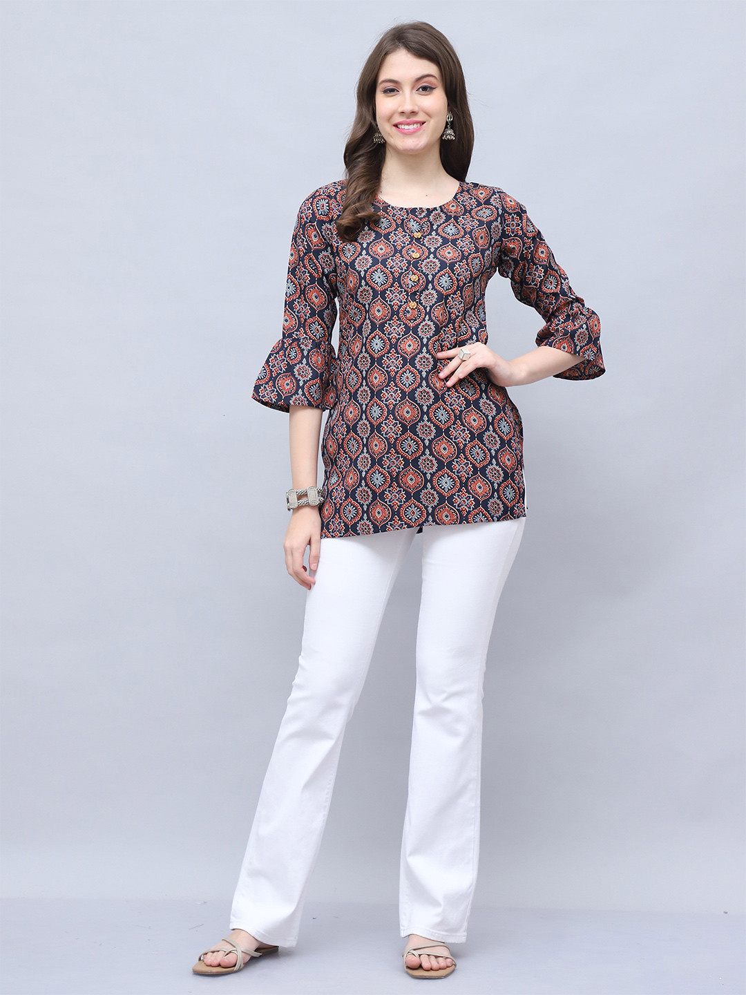 Roly Poly Printed Ethnic Tunic