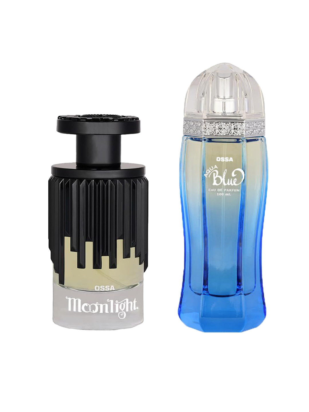 Ossa Set Of 2 Moonlight & Aqua Blue Long Lasting Eau De Parfum - 100 ml Each