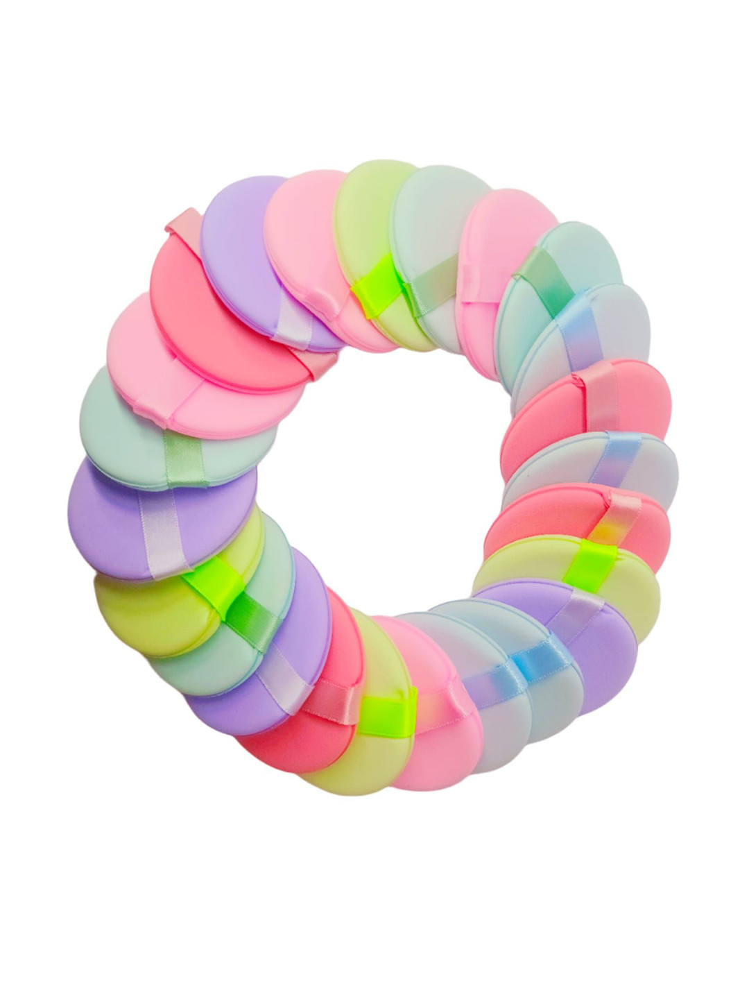 Facejewel Set Of 7 Powder Puff With Mushroom Puff & Finger Sponge With Box