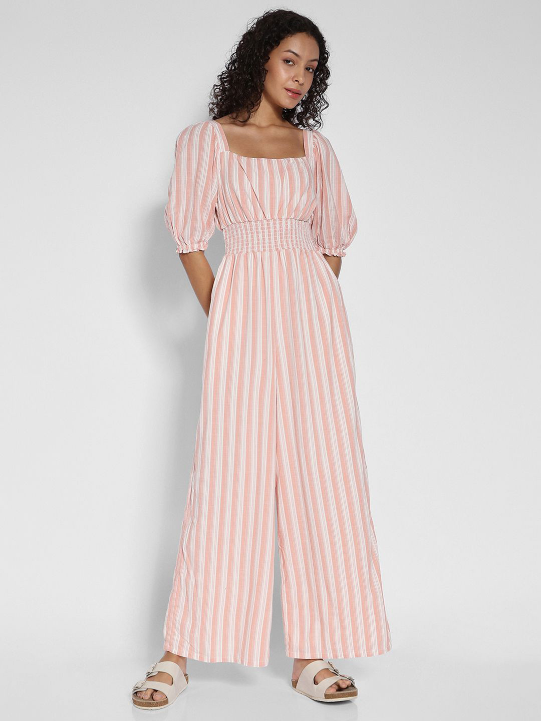 AMERICAN EAGLE OUTFITTERS Striped Basic Jumpsuit