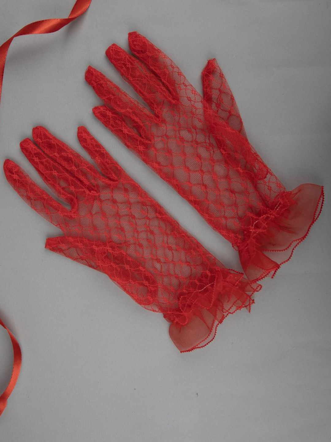 TIPY TIPY TAP Girls Full Finger Netted Gloves