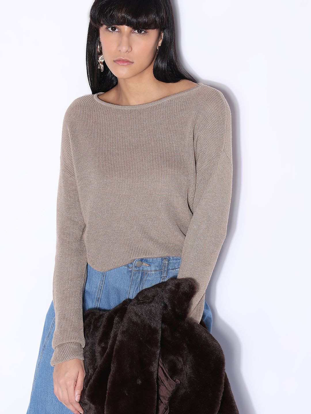 Vero Moda Women Boat Neck Winter Pullover