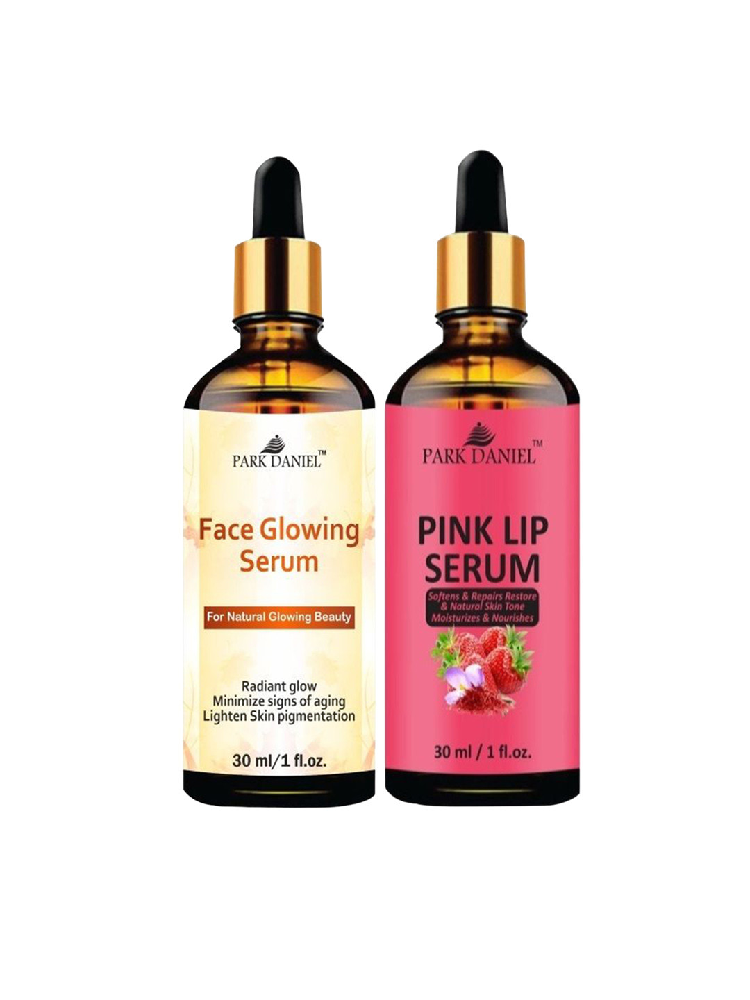 Park Daniel Set Of 2 Face Glowing Serum With Lip Serum - 30 ml Each
