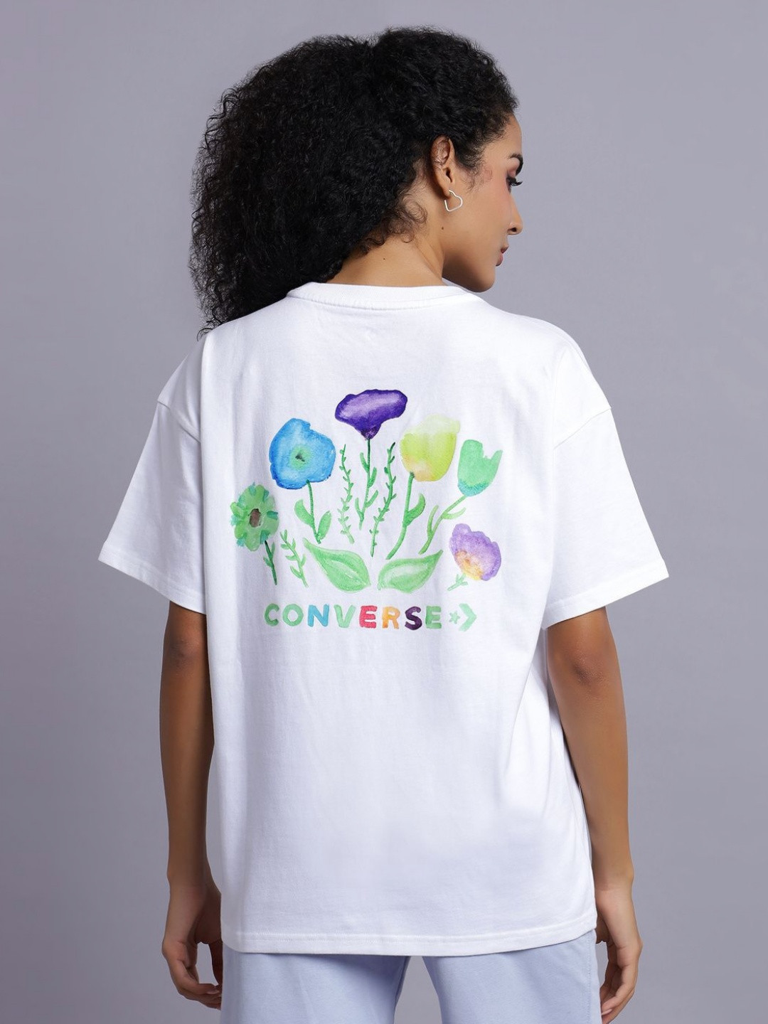 Converse Women Outdoor Watercolor Oversized T-Shirt
