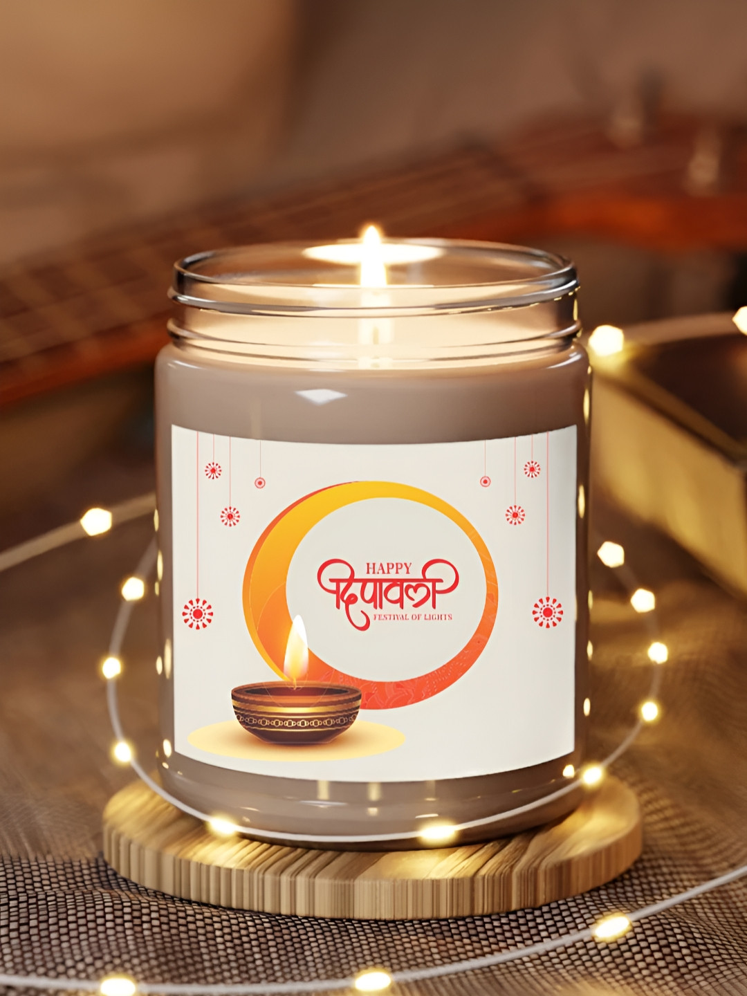 Aromatic Fables Ocean Breeze Diwali Scented 1 Wick Conversational Round Jar Candles