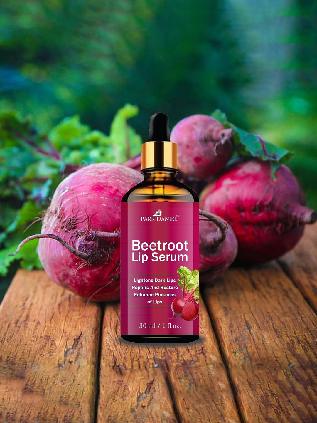 Park Daniel Set Of 4 Vitamin C Serum, Nail Strong Hair Growth & Pink Lip Serum 30 ml Each