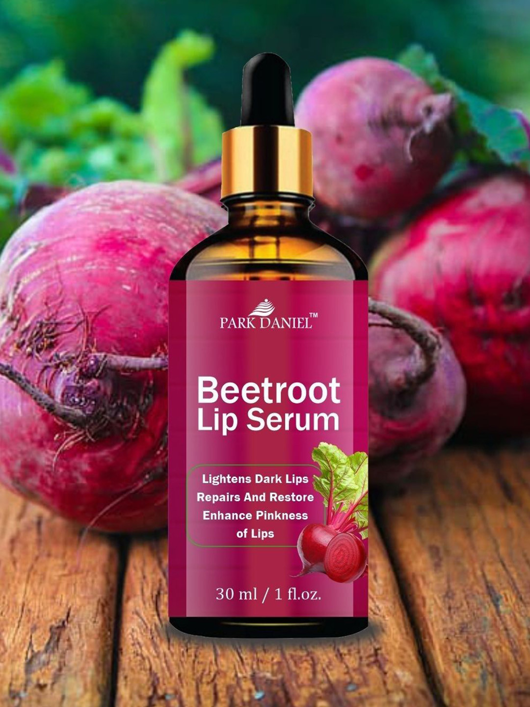 Park Daniel Set Of 2 Vitamin C Face Serum With Beetroot Lip Serum - 30 ml Each