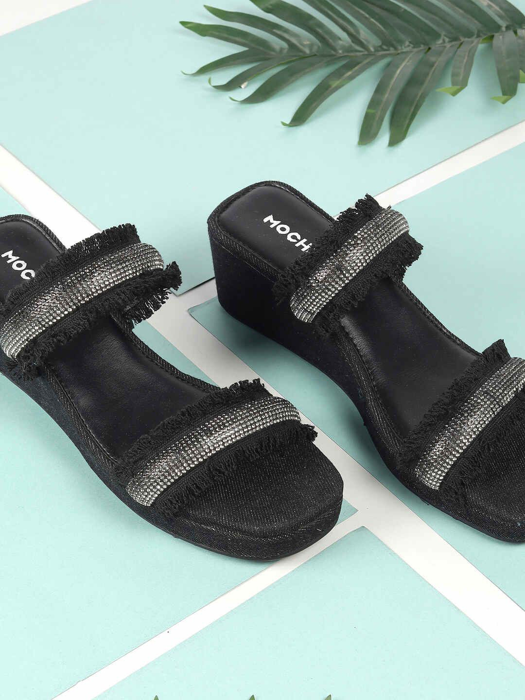 Mochi Platform Mules with Tassels