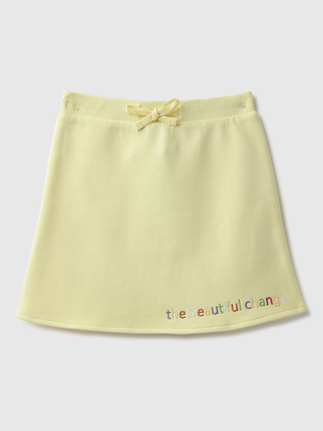 United Colors of Benetton Infant Girls A-Line Yellow Mini Skirts