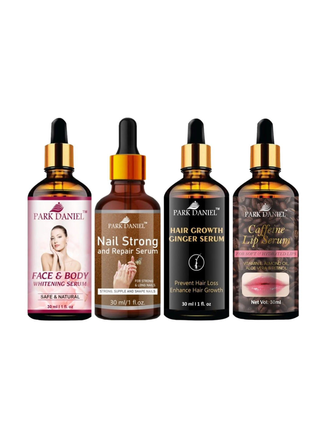 Park Daniel Set Of 4 Skin & Hair Care Serum Combo - 30 ml Each
