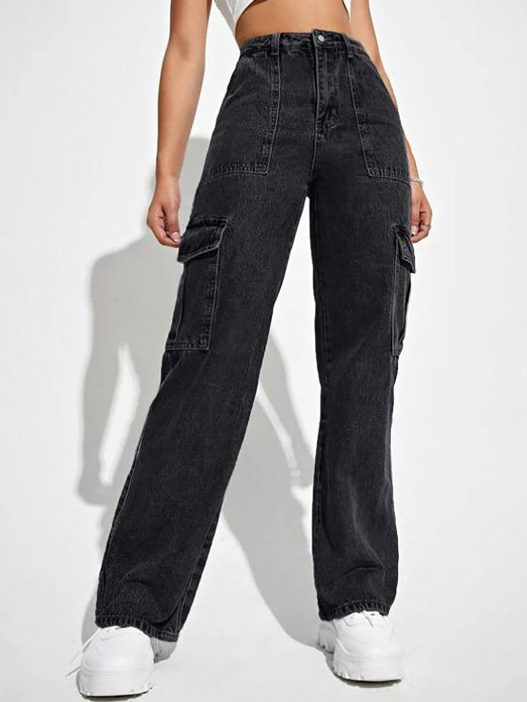 Kotty Women Jean Straight Fit High-Rise Stretchable Jeans