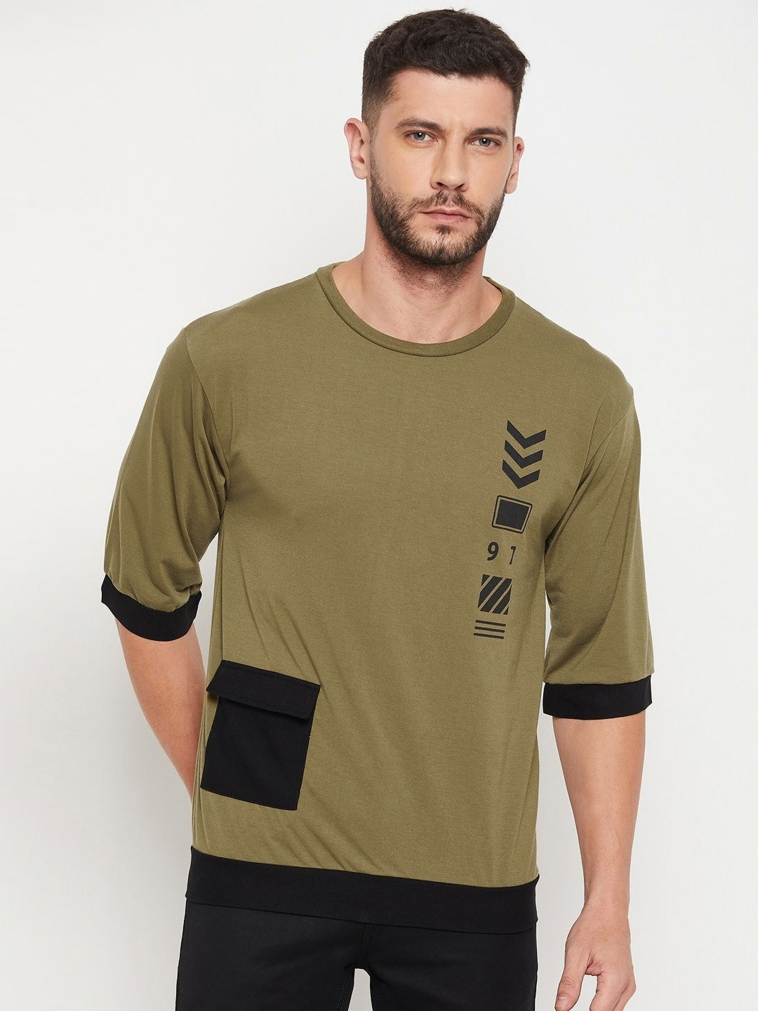 Austin wood Men Graphic Printed Round Neck Cotton T-shirt