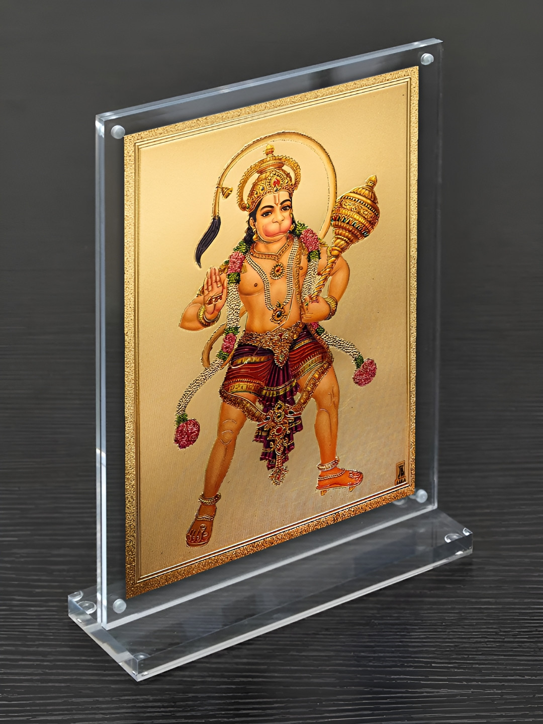Hawai Transparent & Multicoloured 1 Pieces Acrylic Table Photo Frames