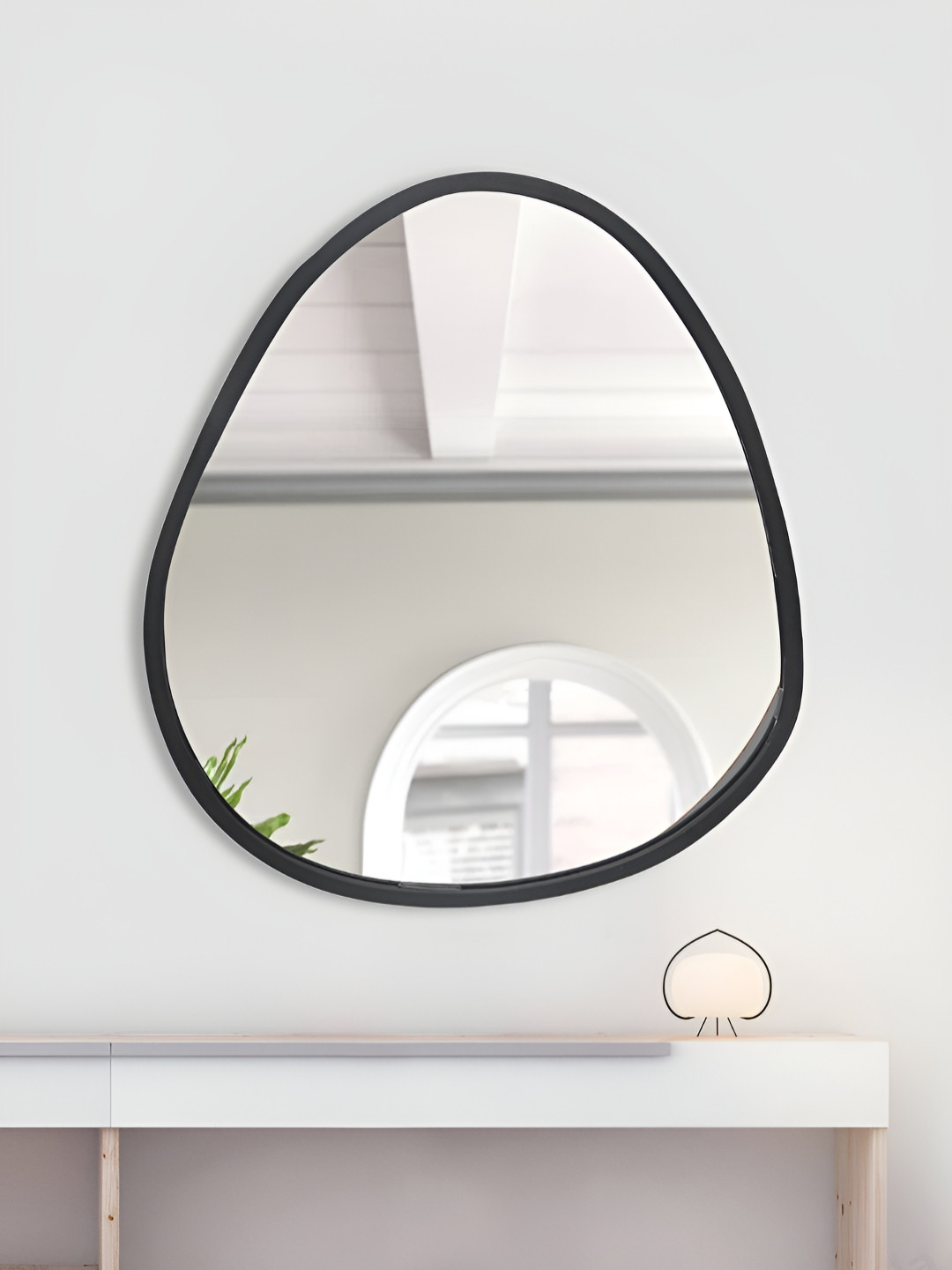 Metalsmith Black Oval-Shaped Wall Mirrors