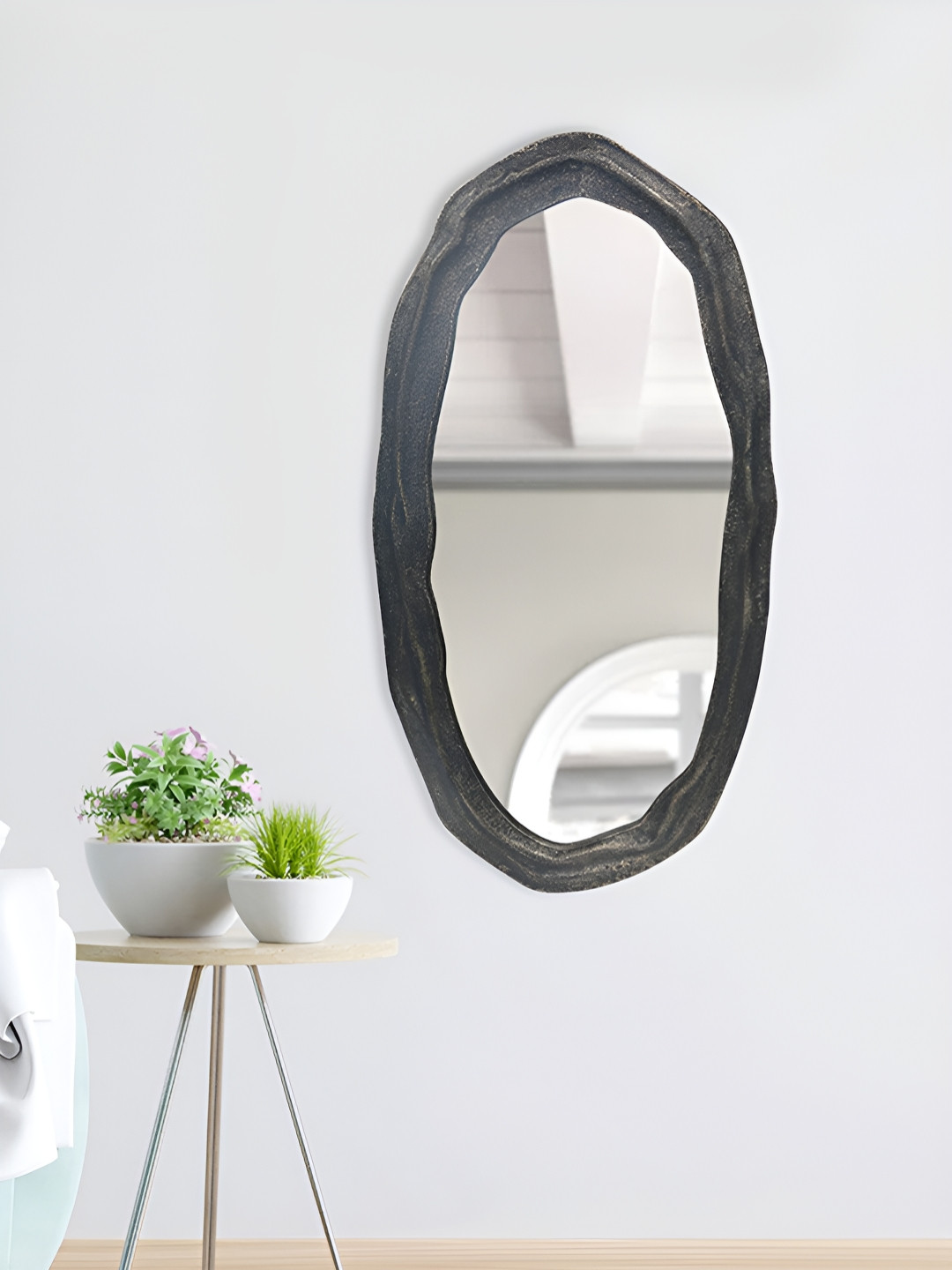 Metalsmith Black Textured Metal Wall Mirrors