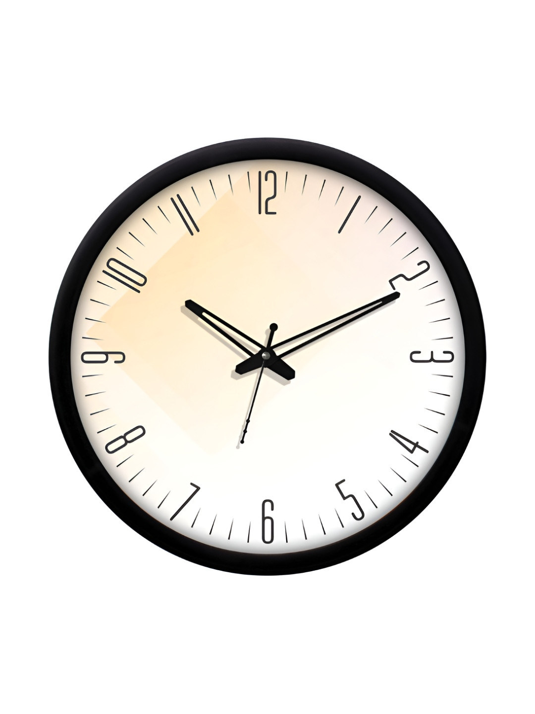 RANDOM Embossed Dial Plastic Silent Clock Round Battery Analogue Wall Clock-30.4cm