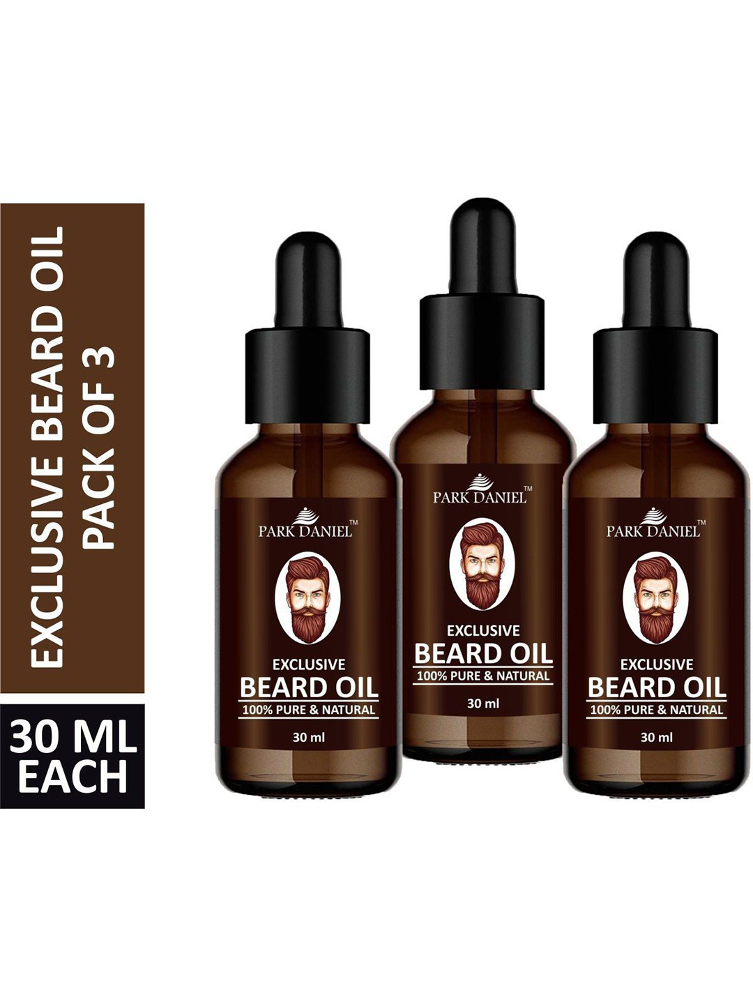 Park Daniel Set Of 3 Exclusive Beard Oil- 30ml Each