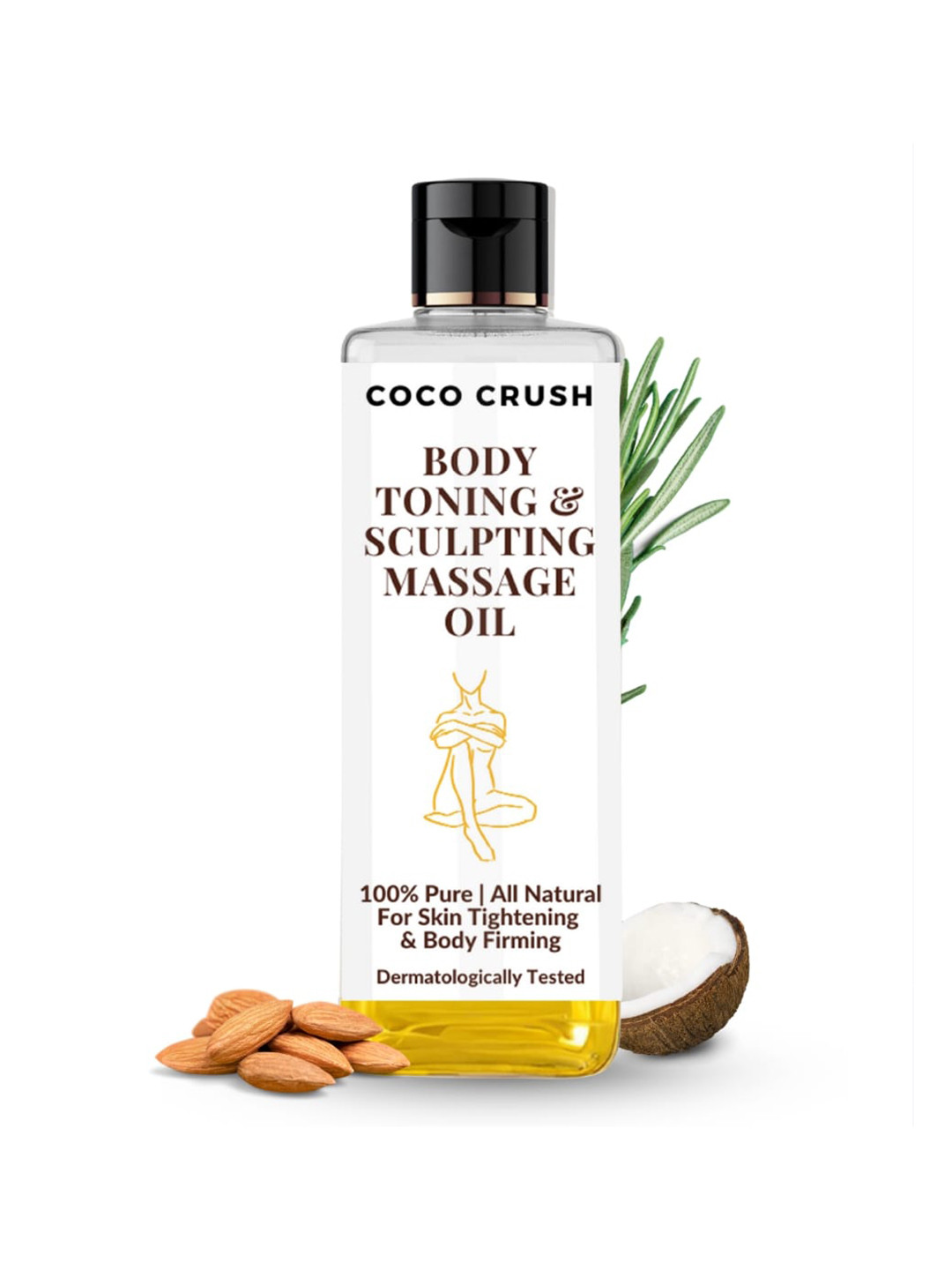 Coco Crush Body Toning & Sculpting Massage Oil - 200ml