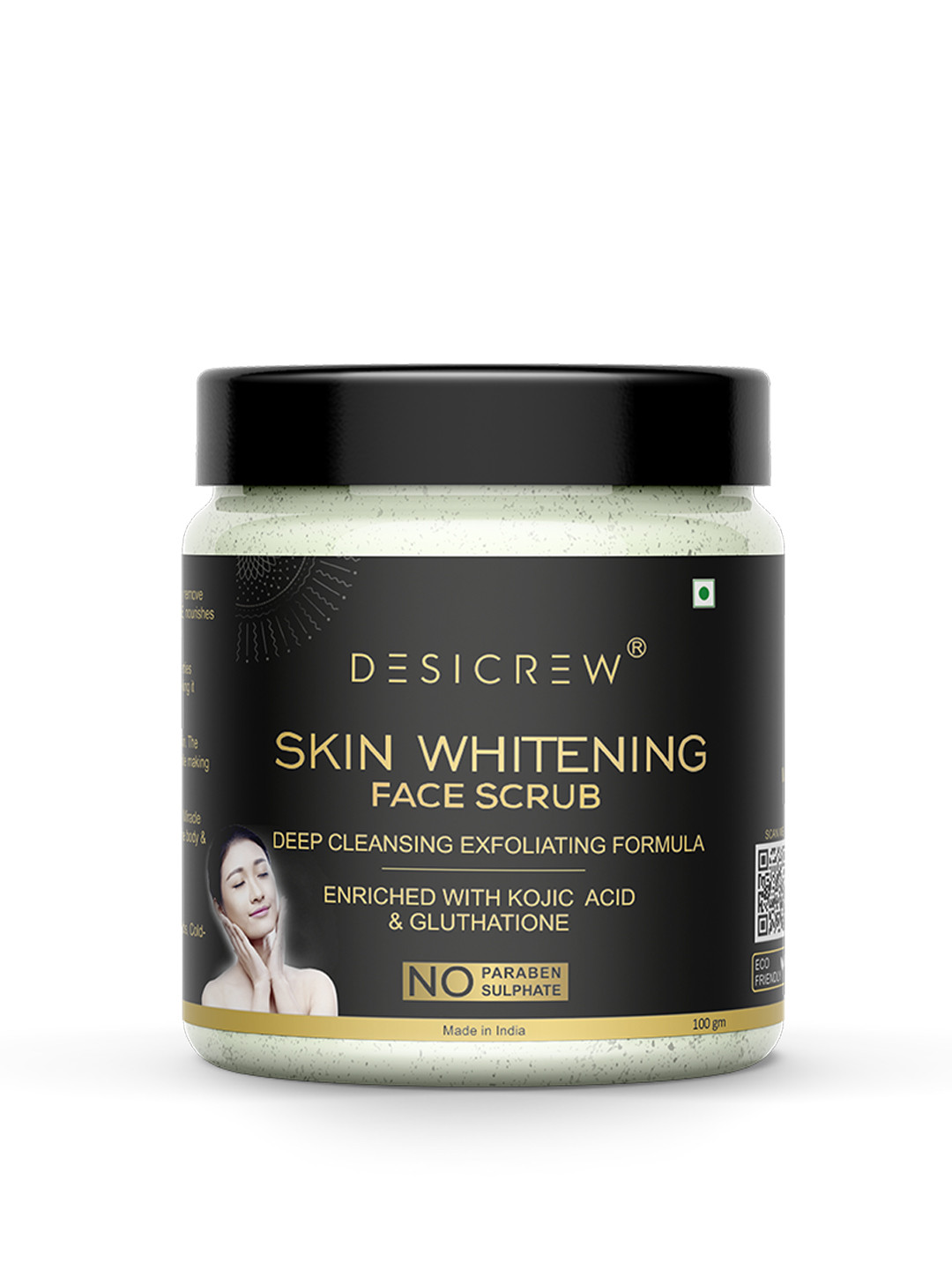 Desi Crew Skin Whitening Facial Scrub With Kojic Acid-100g