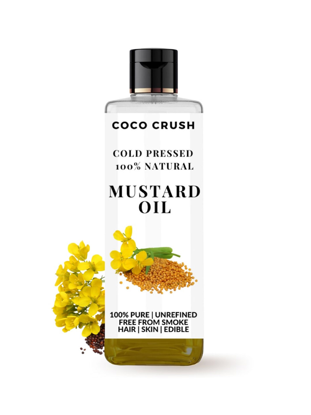 Coco Crush Cold Pressed 100% Natural Mustard Oil 50 ml