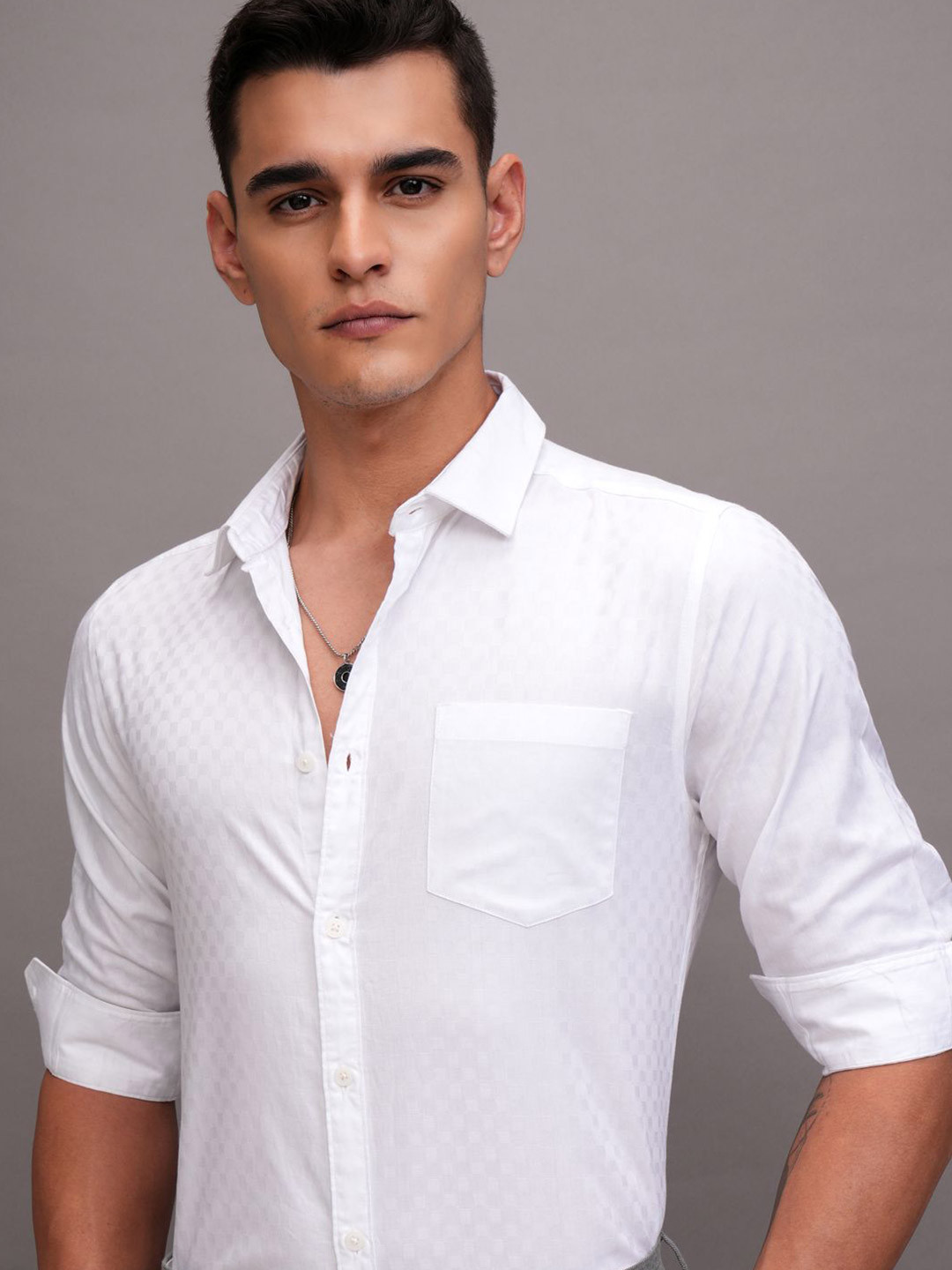 Highlander Men Button Up Slim Fit Shirt