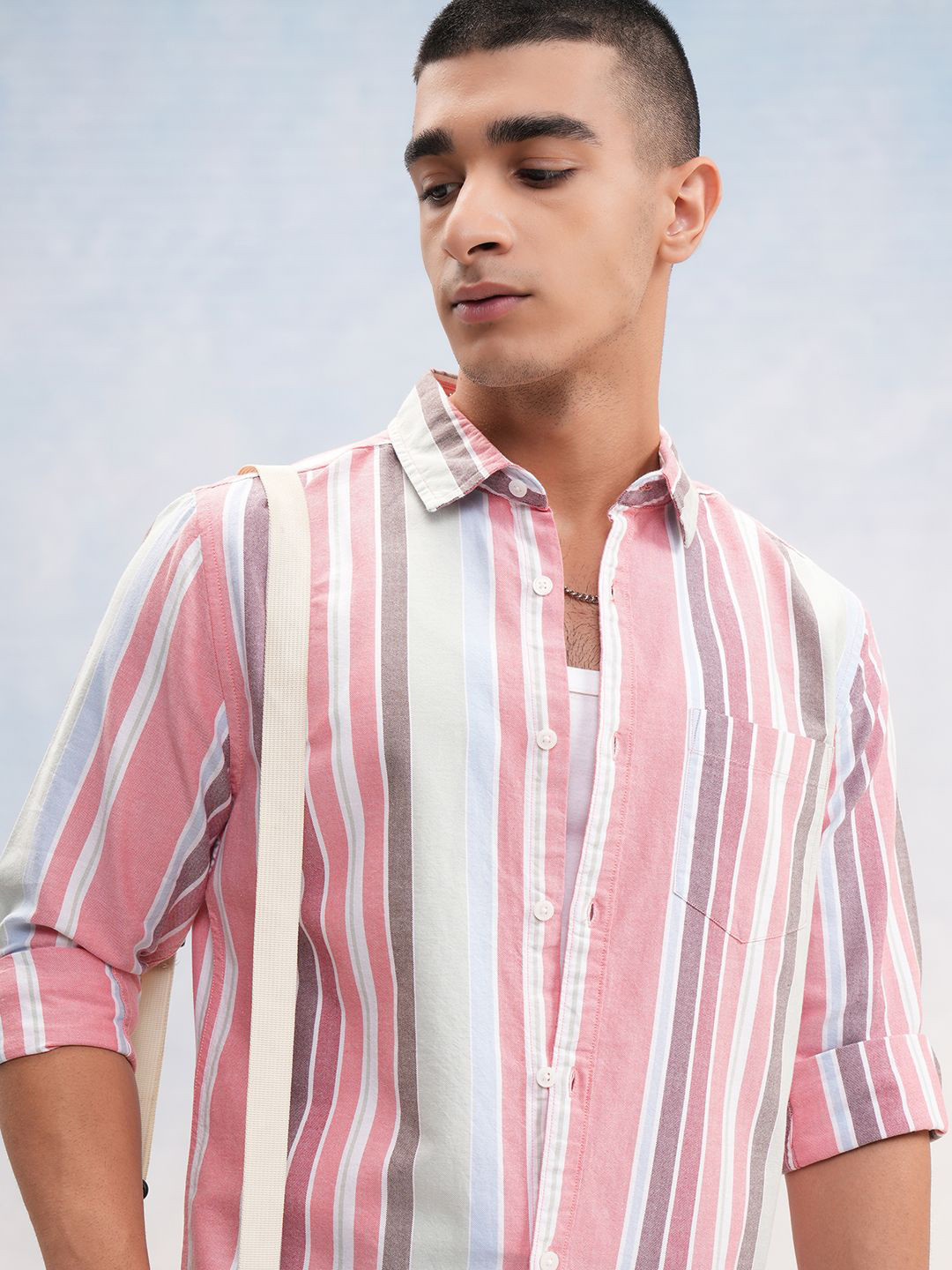 Ketch Men Mui Color Striped Regular Fit Shirt