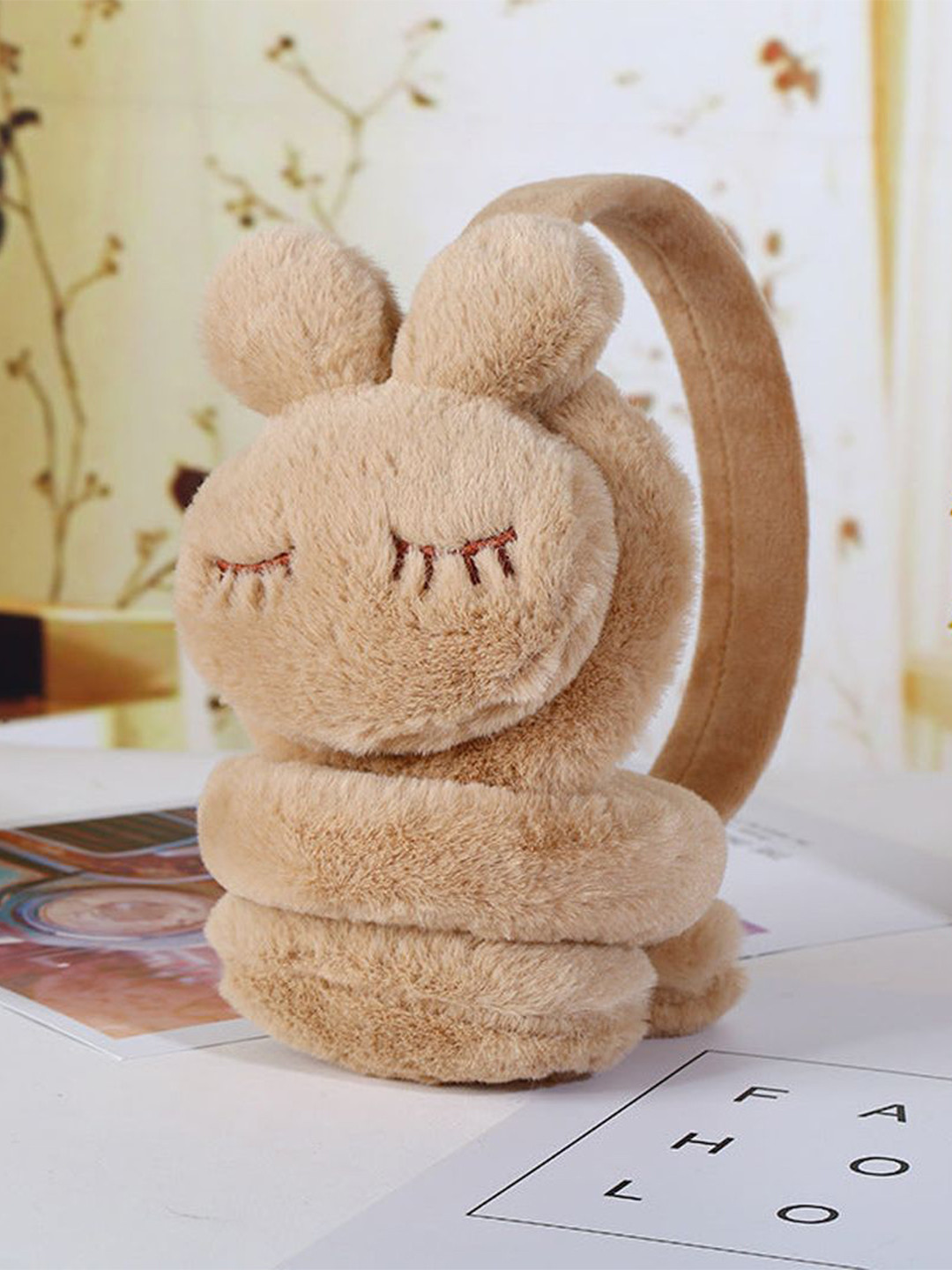 SYGA Girls Rabbit-Design Cold Protection Chill Wrap Earmuffs Headband