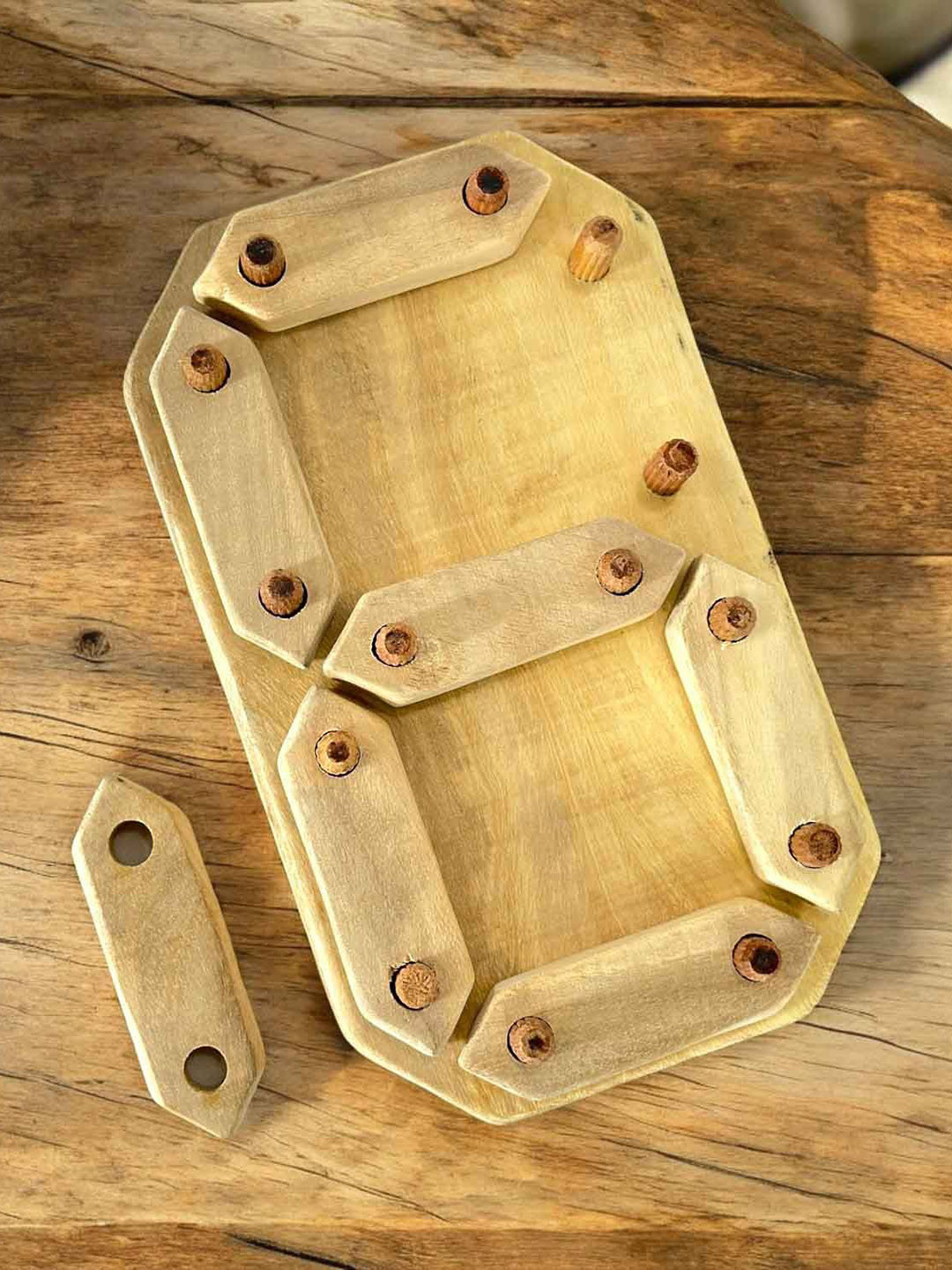 LITTLE GINNIE Kids Textured Wooden Puzzles