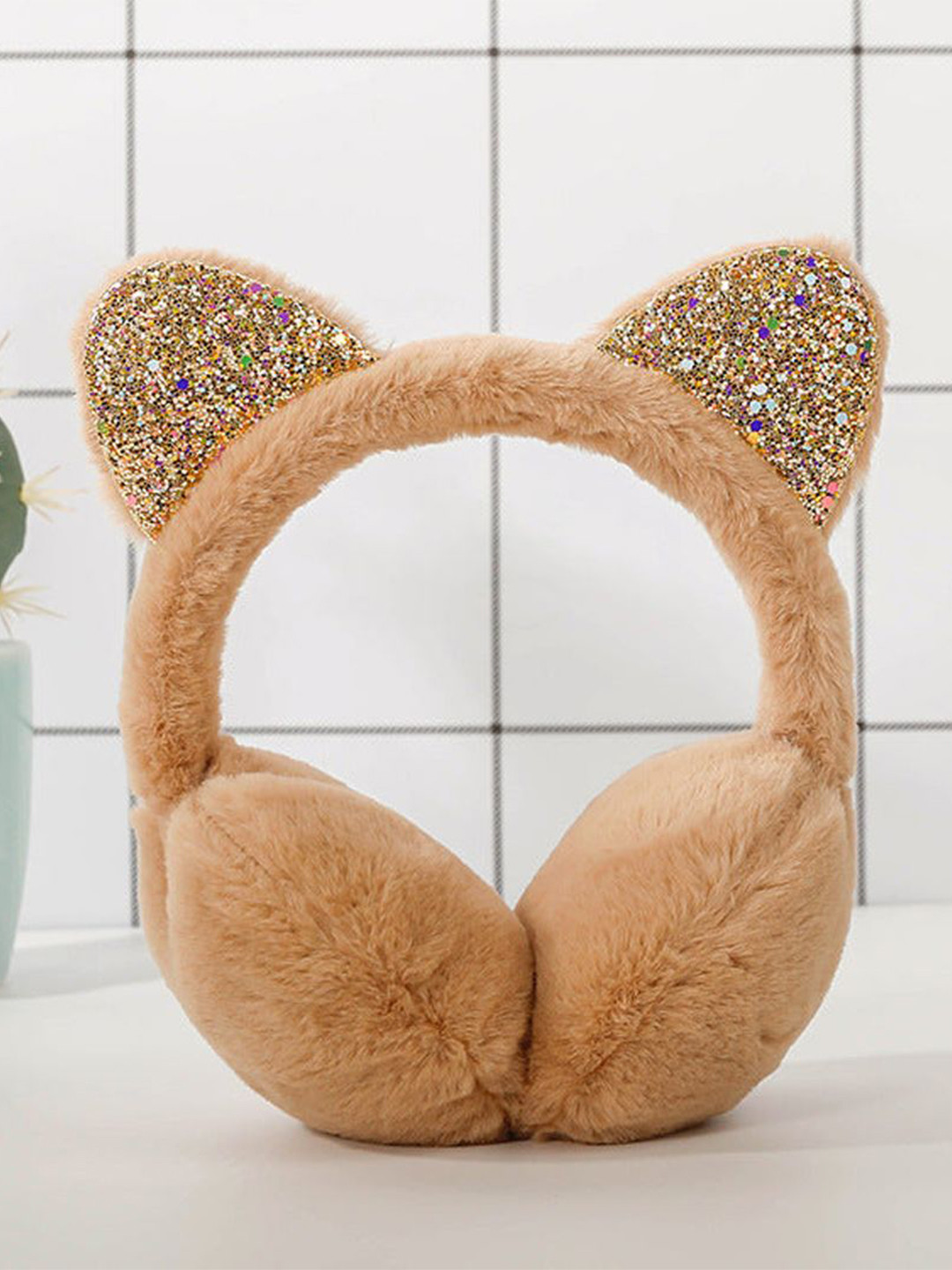 SYGA Girls Embellished Kitty Design Chill Wrap Earmuffs Headband
