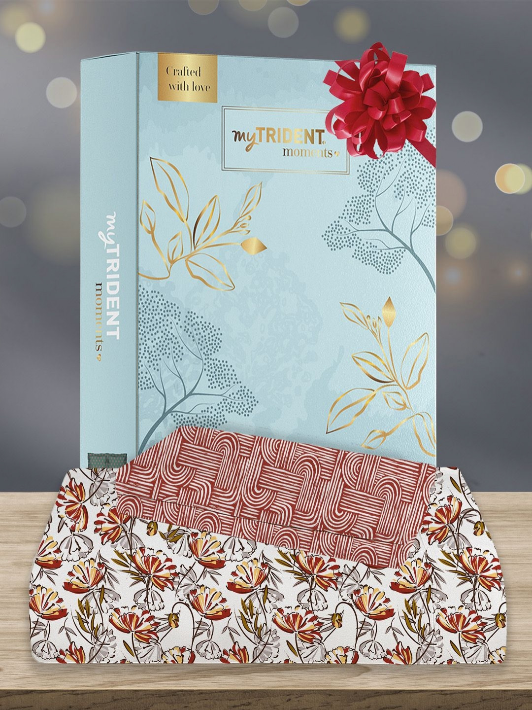 MYTRIDENT Moments Rust Floral Cotton Breathable 120 TC Queen Bedsheet with 2 Pillow Covers-90 x 100 inches