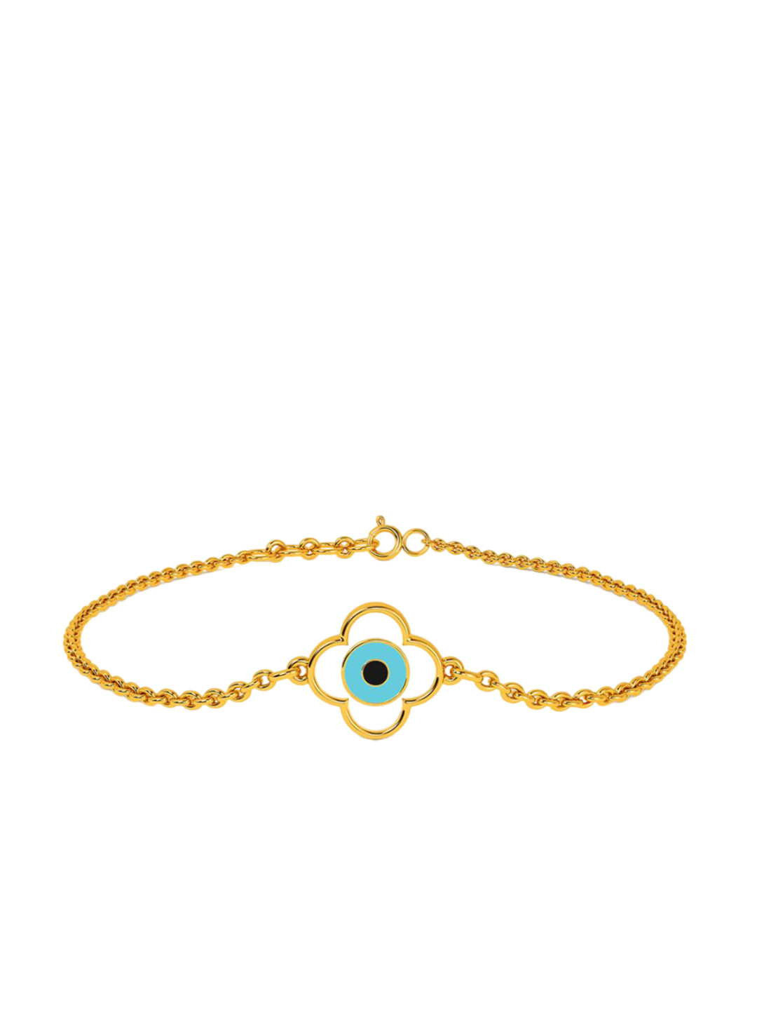 KISNA DIAMOND AND GOLD JEWELLERY BIS Hallmark 14KT  Evil Eye Gold Bracelet