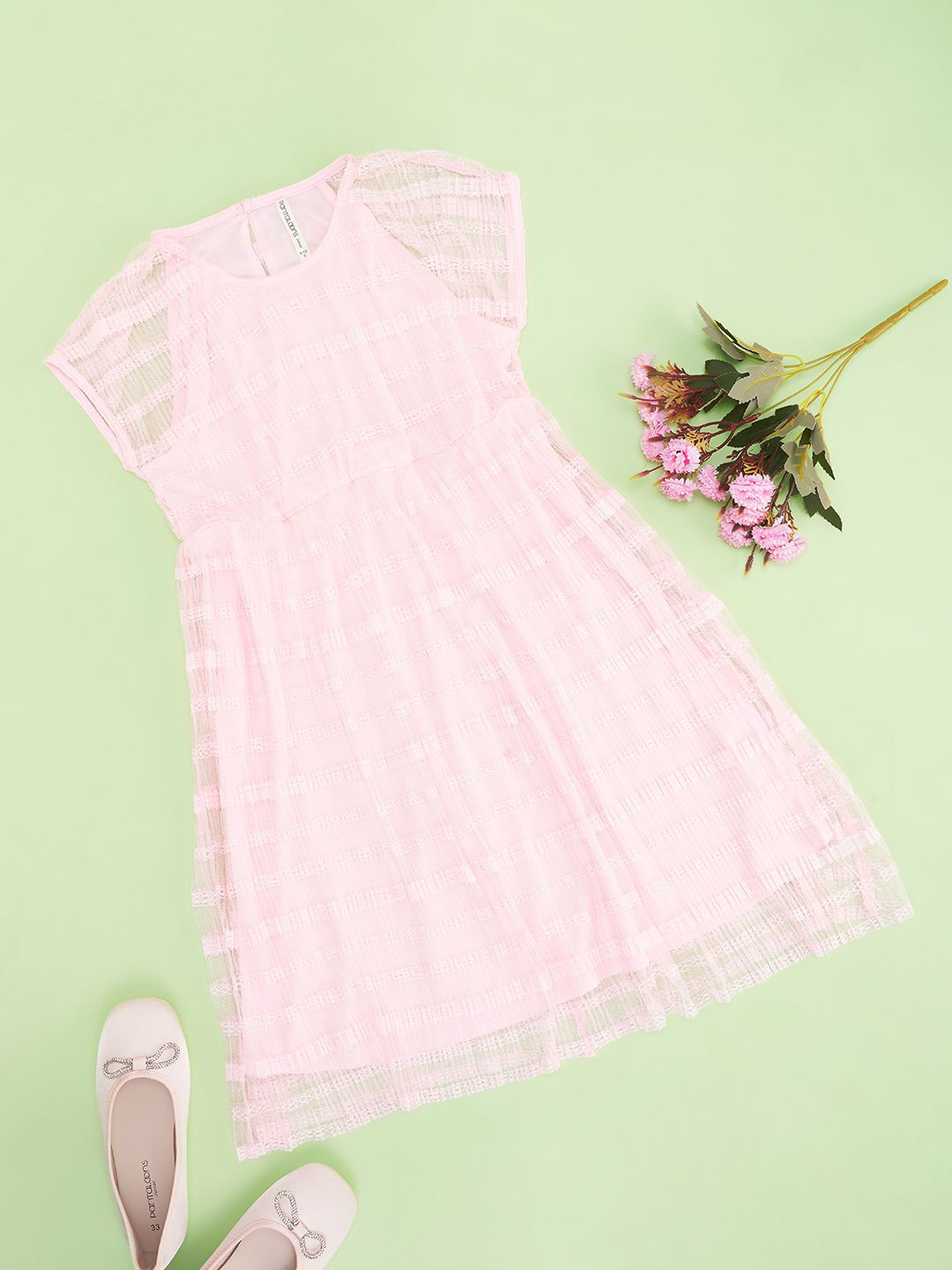 Pantaloons Junior Kids-Girls Solid A-Line Dress
