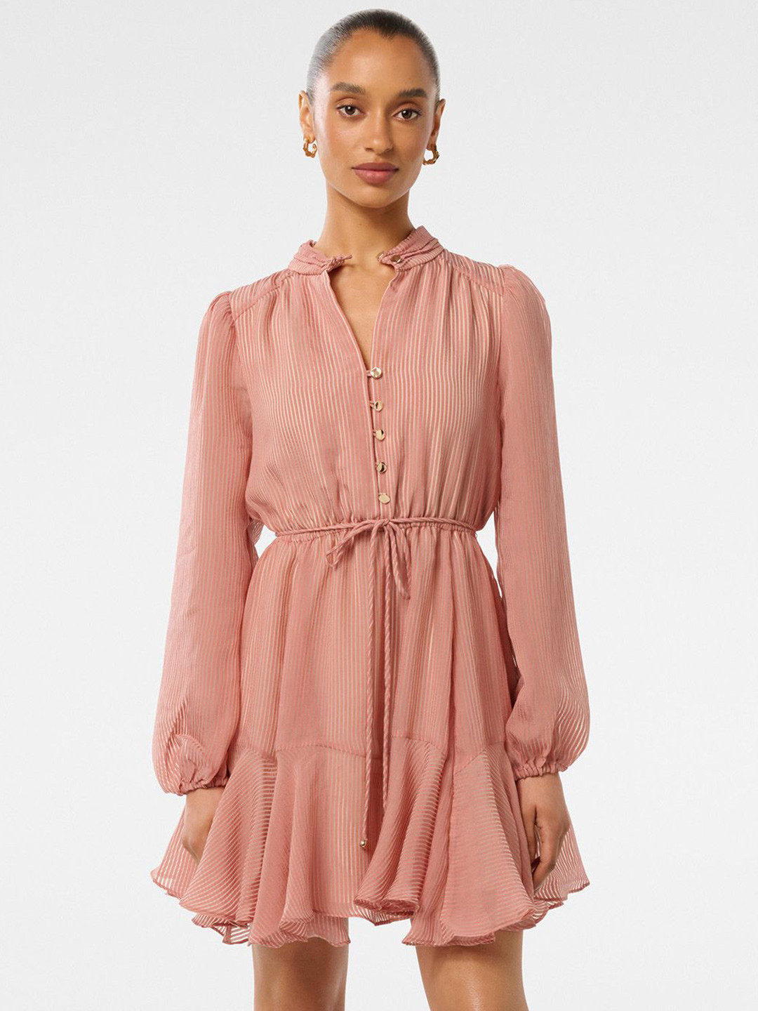 Forever New Women Striped Fit & Flare Mini Dress