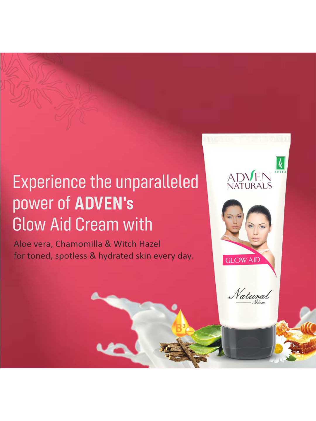 ADVEN Naturals Glow Aid Cream- 100g