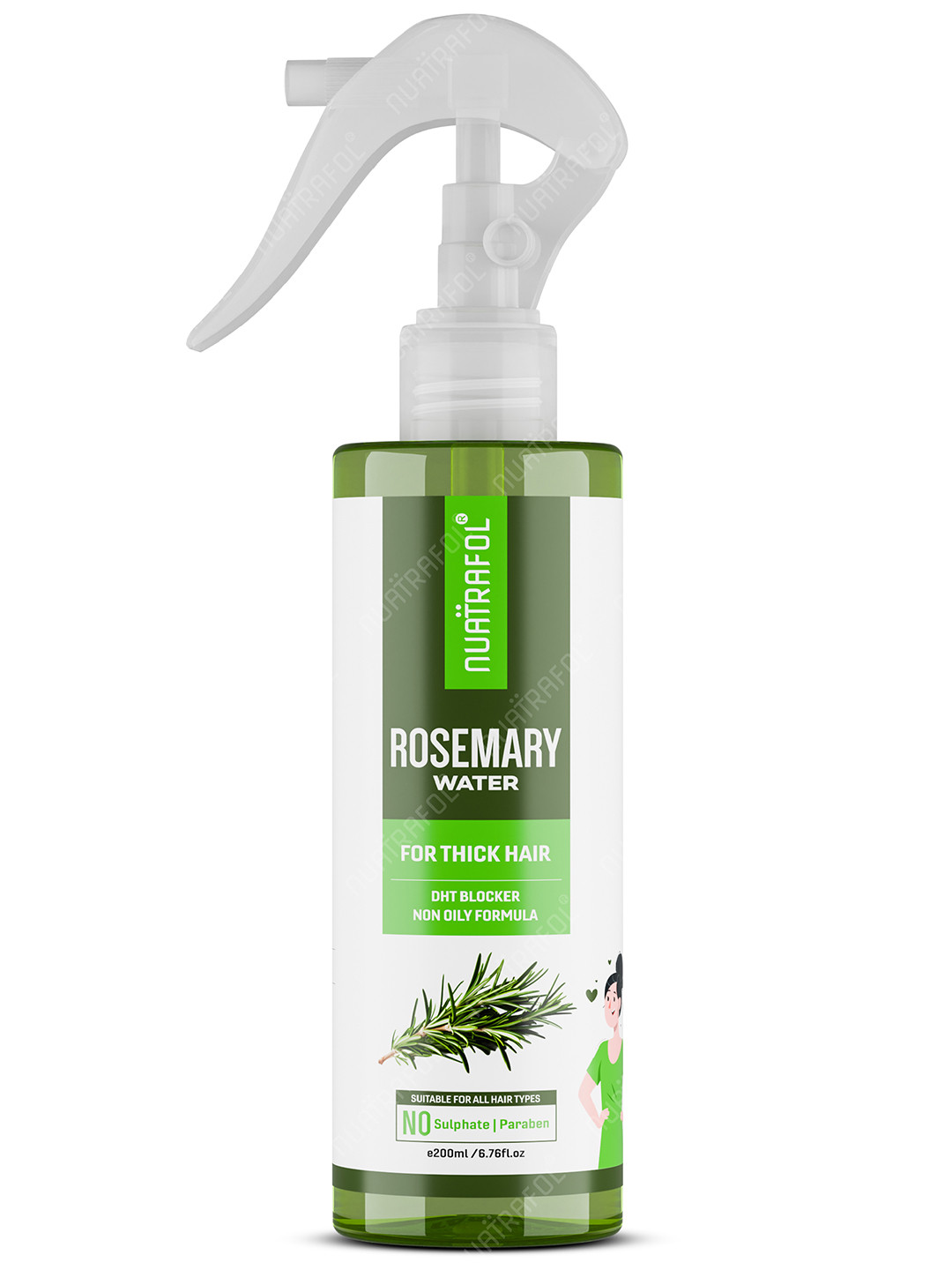 NUATRAFOL  Rosemary Water Spray For Hair Growth -200ml