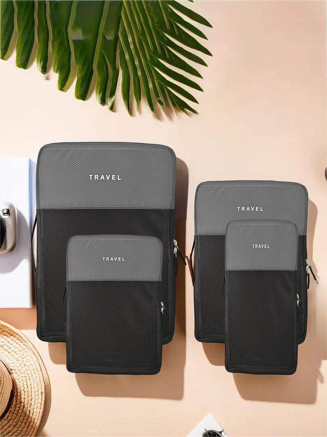 Kuber Industries Set of 8 Waterproof Travel Kit With Handles