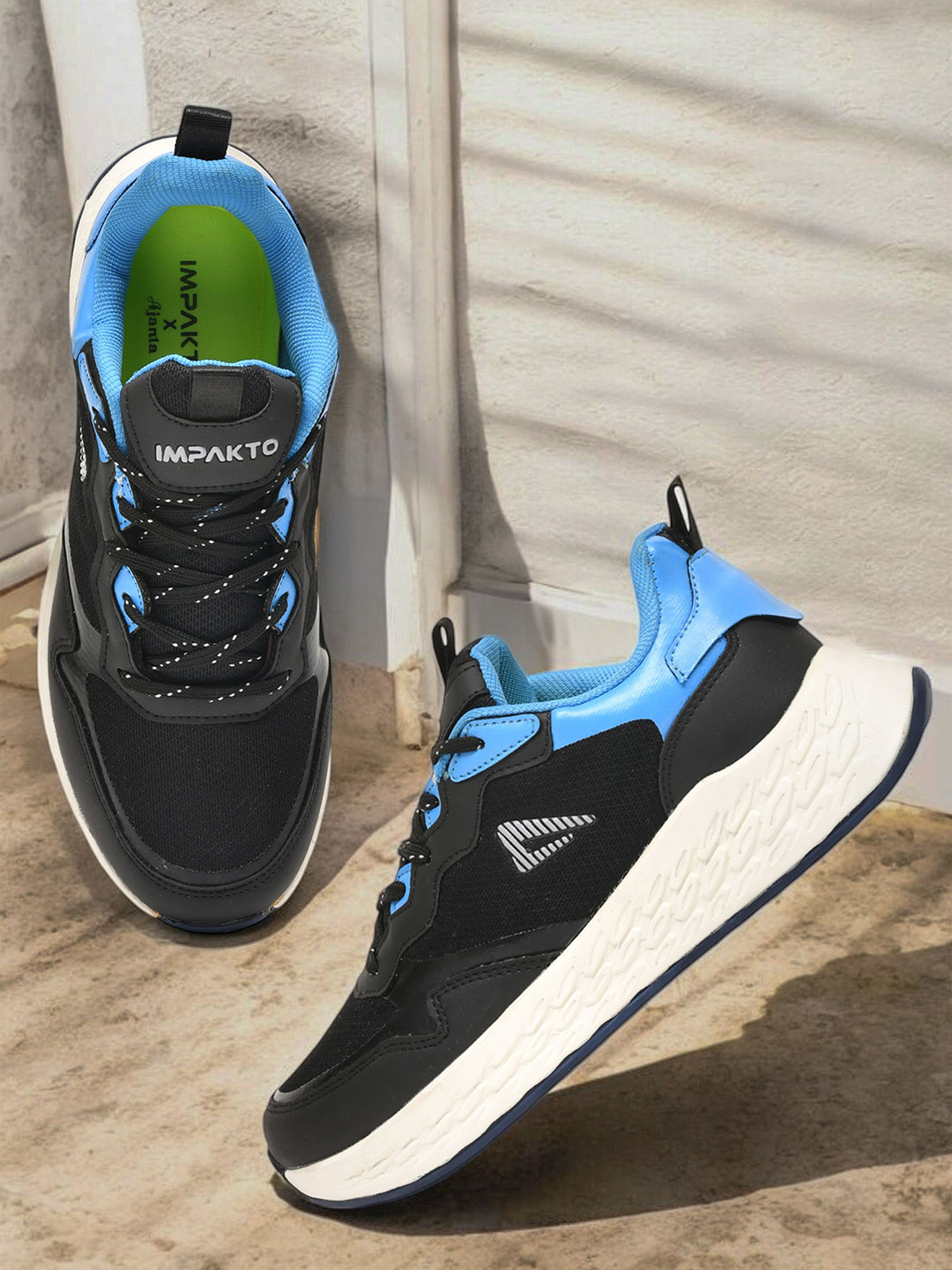 IMPAKTO Men Colourblocked Lace-Ups Sneakers